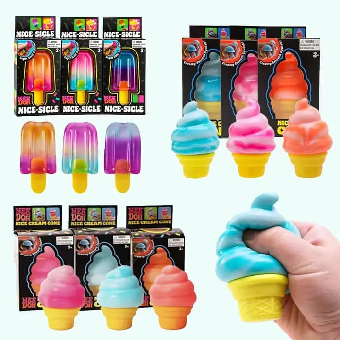 Jouet en forme de cône Nice-Sicle, sensoriel, doux, moelleux, à remontée rapide, anti-stress et anti-anxiété, non toxique, pour adultes atteints de TDAH, pour la relaxation et la gestion de la pressio