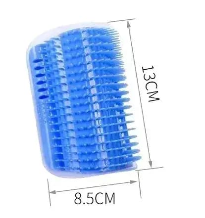 Peigne de Massage à gratter pour chat, brosse à gratter d'angle avec herbe à chat, peigne de démêlage pour animaux de compagnie pour épilation, toilettage
