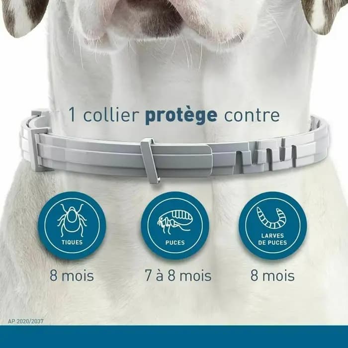 Collier de Protection Rétractable pour Animaux de Compagnie, Accessoire Anti-puces, Tiques, Antipara