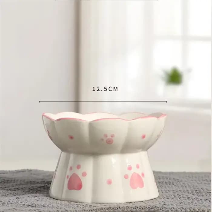 Bol de nourriture en céramique pour chat de compagnie