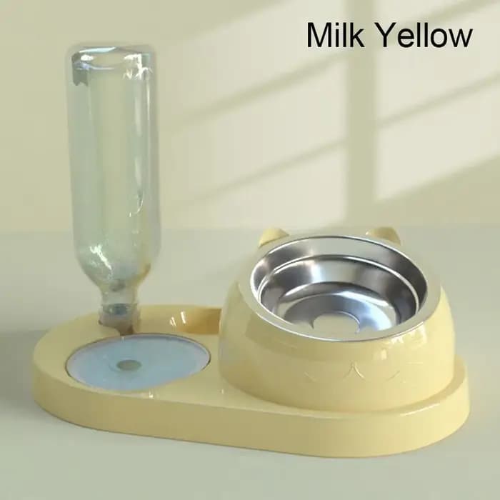 Filles et distributeur d'eau automatique pour animaux de compagnie, récipient de nourriture avec abreuvoir, mangeoire pour chien et chat, stockage d'eau, nouveau, 2 en 1