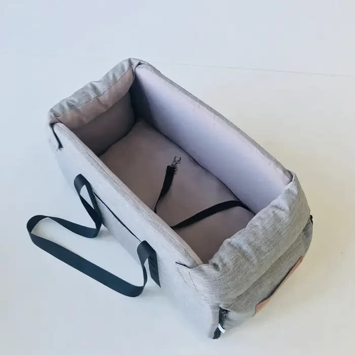 Siège auto portable pour animaux de compagnie, lit de voyage central sécurisé pour chat et chien, sac de transport et protection pour chiens de taille moyenne/petite et chats