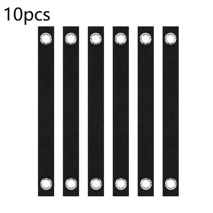Sangles de support d'arbres en nylon résistantes à l'usure, avec œillets métalliques renforcés, pour la stabilisation des arbres et le palissage en jardinage, 5/10 pièces