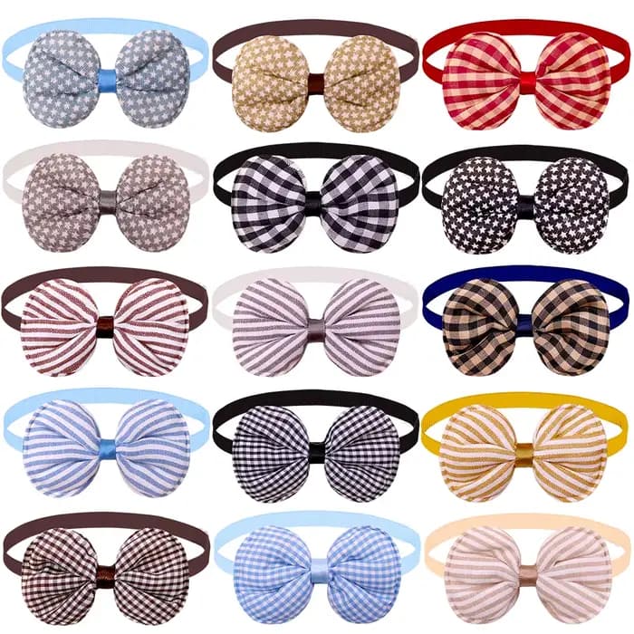 10 pièces nœud papillon chien fournitures pour animaux de compagnie mode chien collier arc petit chi