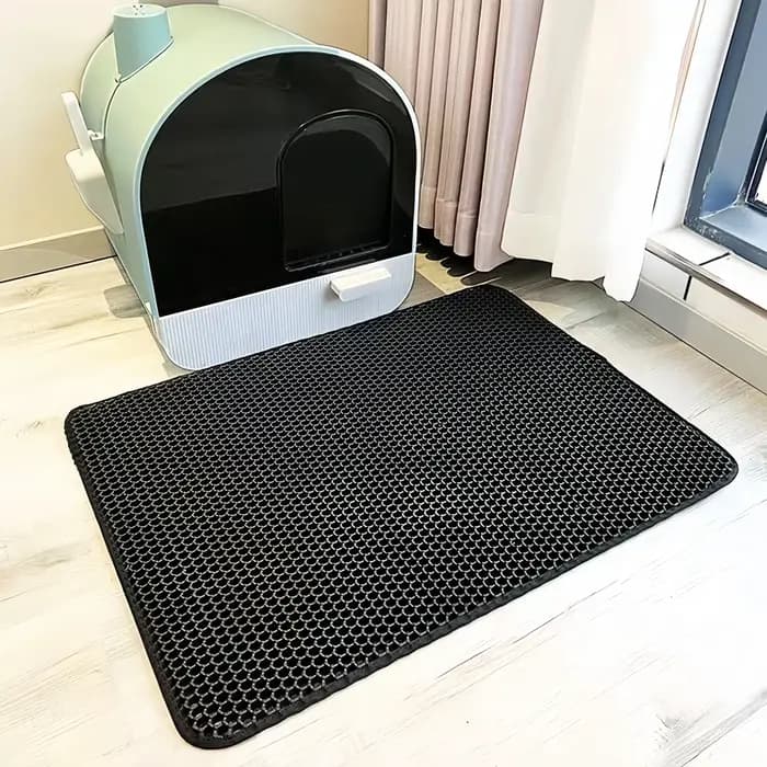 Tapis de litière pour chat grande taille en EVA double couche imperméable