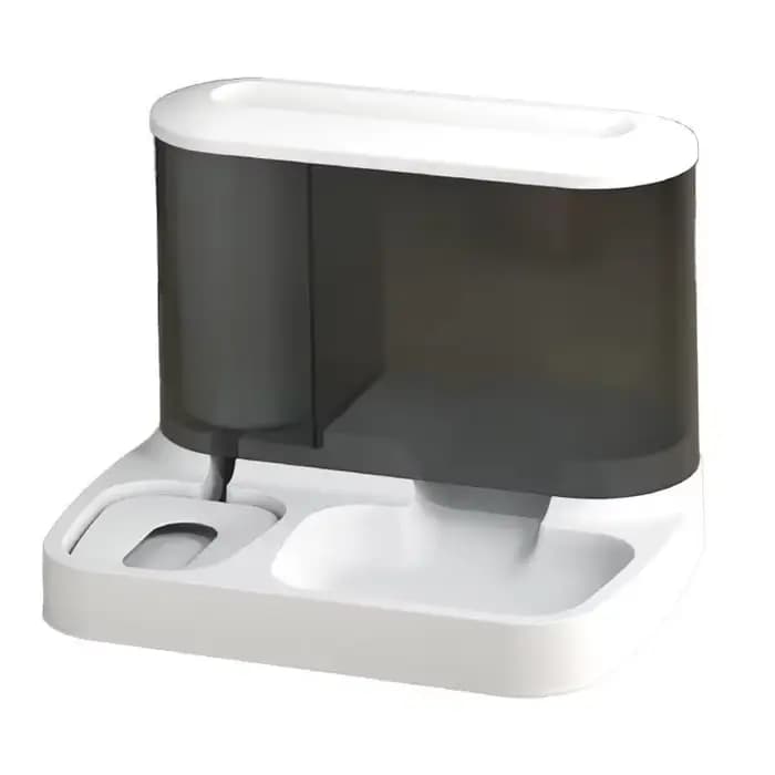 Distributeur automatique de nourriture pour chat de grande capacité, bol d'eau potable, fournitures pour animaux de compagnie, séparation humide et sèche, récipient de nourriture pour chien