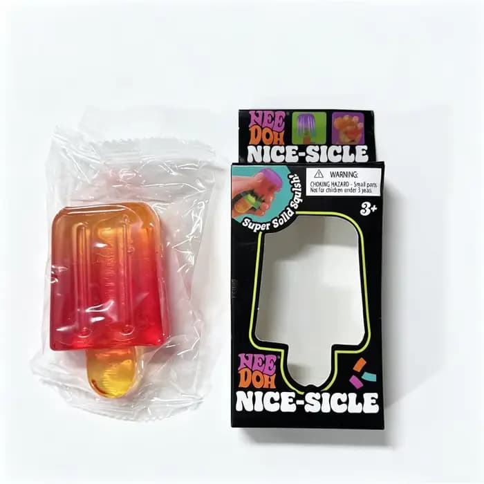Jouet sensoriel anti-stress Needoh Nice Cream Cone Nice-Sicle Squishy Squeeze Toy dégradé non toxiqu