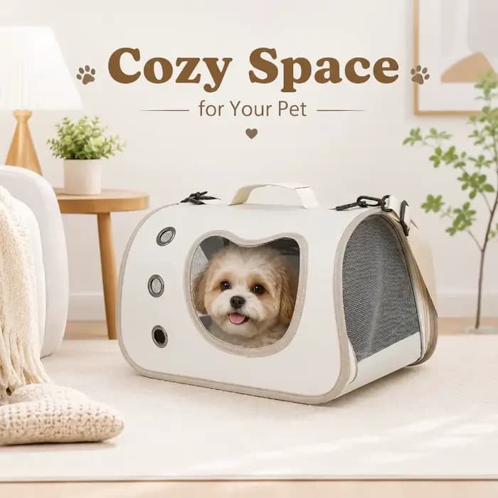 Sac de transport pour animaux de compagnie, sac de voyage pliable en maille respirante pour petits chats et chiots, fournitures de transport pour animaux de compagnie pour la marche en plein air