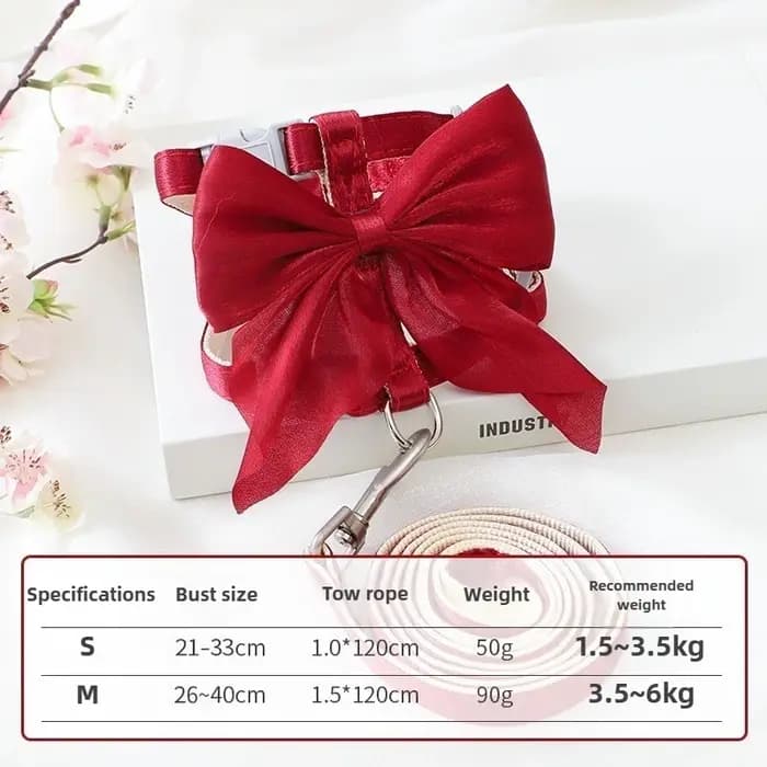 Harnais réglable pour animaux de compagnie avec corde de Traction pour chaton chiot lapin furet mignon chat