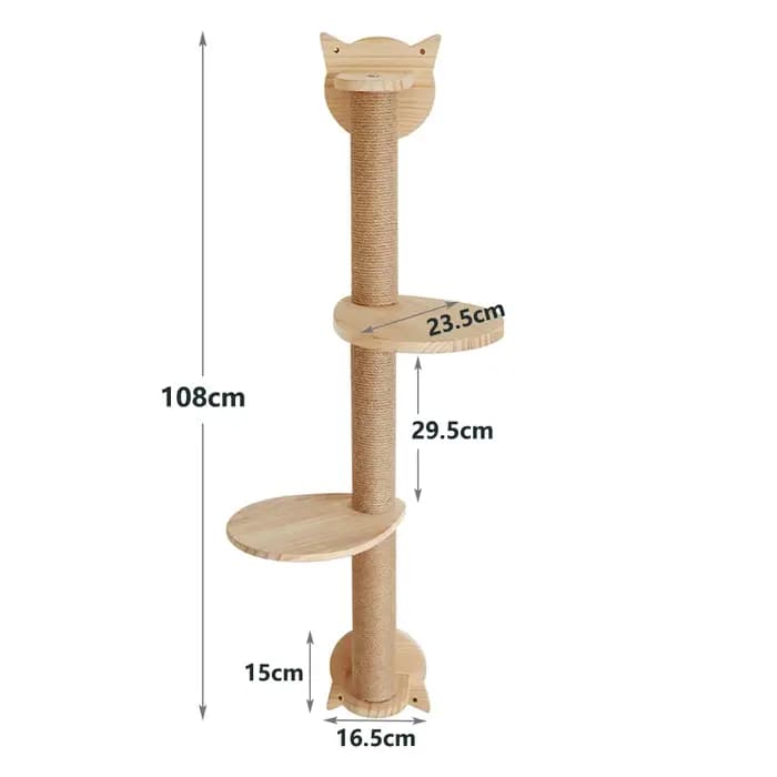 Poteaux à gratter pour chat avec 2 perchoirs