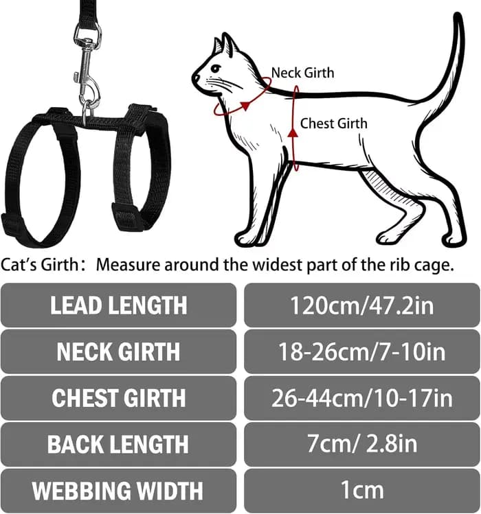 Harnais et laisse pour chat, anti-évasion, sangle en nylon réglable, collier, harnais de type H pour chats, chatons, chiots, accessoires pour animaux de compagnie