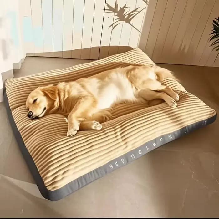 Grand tapis en velours côtelé pour chiens de taille moyenne et grande