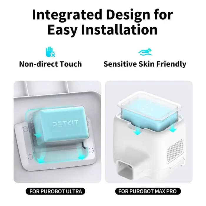 Petkit – éliminateur d'odeurs d'animaux N60, Original, exclusif pour PUROBOT, bac à litière Ultra autonettoyant pour chat, contrôle des odeurs de toilettes pour chat (3 pièces)