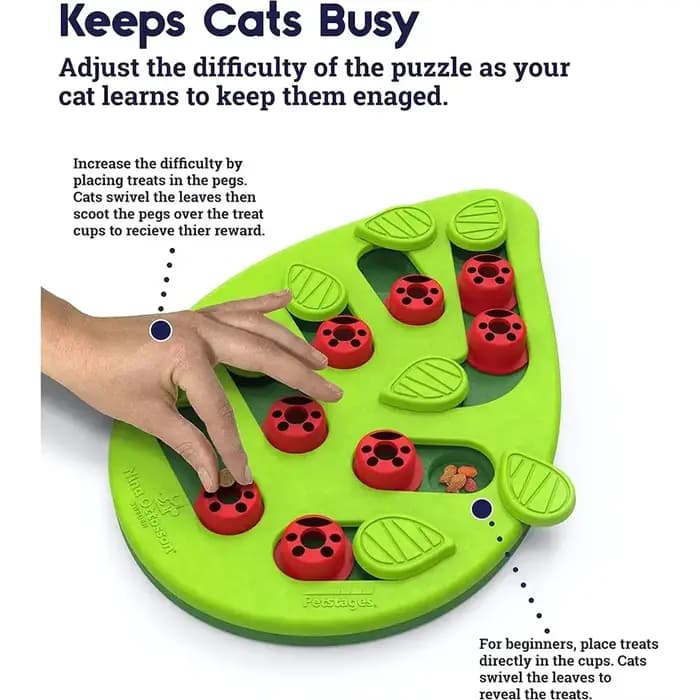 Jouet de puzzle pour chat en plastique non toxique de haute qualité
