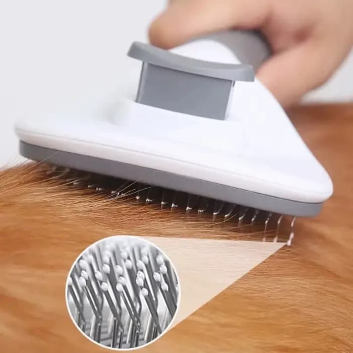 Brosse autonettoyante pour animaux de compagnie, peigne pour chiens et chats, accessoire de toiletta