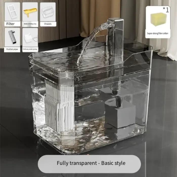 Fontaine à eau pour chat avec filtre automatique
