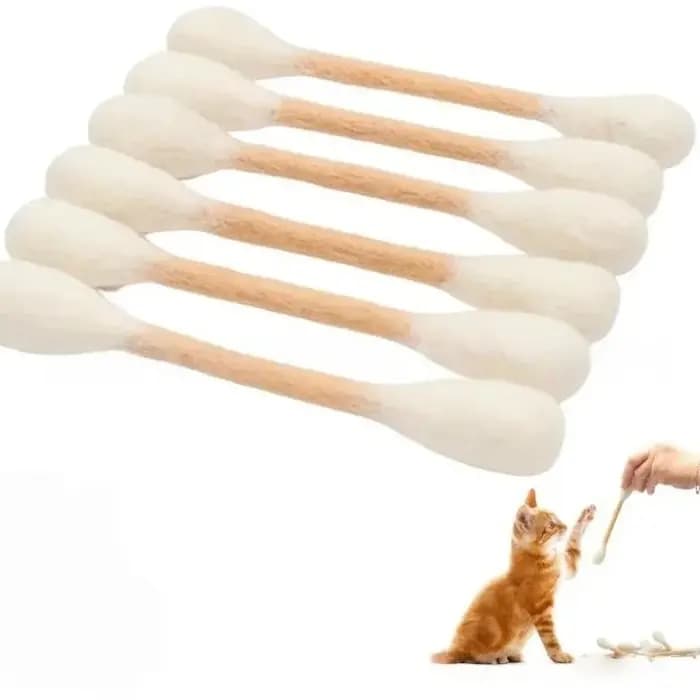 Jouet créatif géant en forme de coton-tige à la catnip pour chat