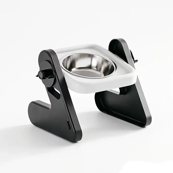 Bol pour chat surélevé réglable avec support, gamelle d'eau pour animaux de compagnie, pour chats et
