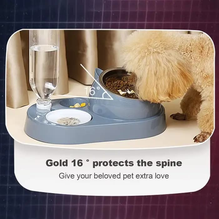 Filles et distributeur d'eau automatique pour animaux de compagnie, récipient de nourriture avec abreuvoir, mangeoire pour chien et chat, stockage d'eau, nouveau, 2 en 1