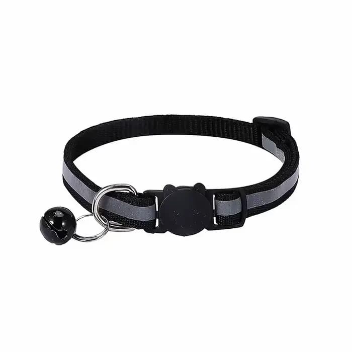 Collier réfléchissant pour chat avec clochette