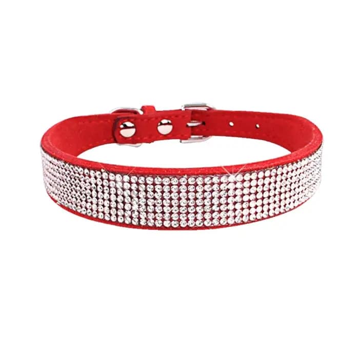 Collier pour chien cristal paillettes strass colliers pour animaux de compagnie en alliage de Zinc