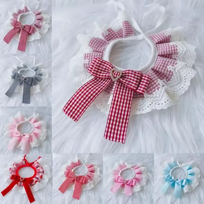 Plaid chien arc bavoirs collier dentelle écharpe lavable noeuds papillon foulard Bandanas chiot chat