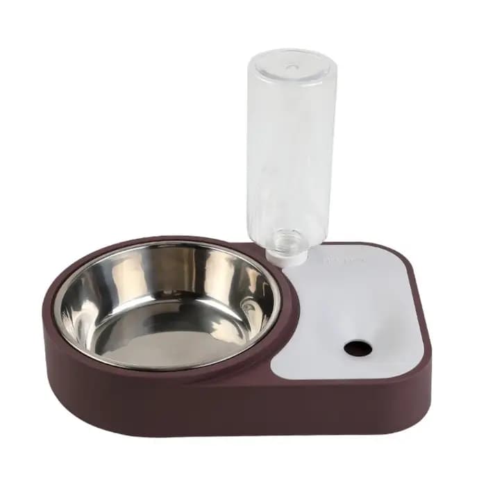Gamelle pour chat en acier inoxydable anti-éclaboussures, anti-renversement, antidérapante, abreuvoir étanche, fournitures pour animaux de compagnie