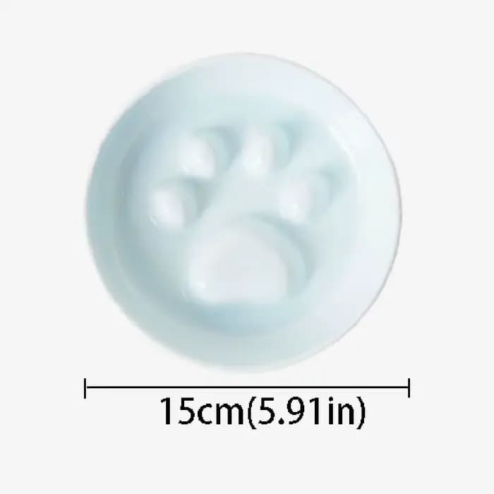 Bol à nourriture et à eau pour chat en céramique
