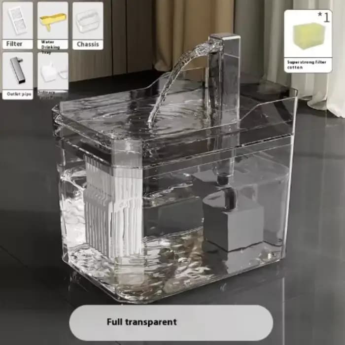 Fontaine à eau pour chat USB avec filtre automatique