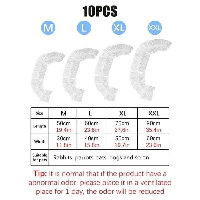 10 pièces/ensemble plateau pour animaux de compagnie jetable PE Films lapin litière tapis Cage