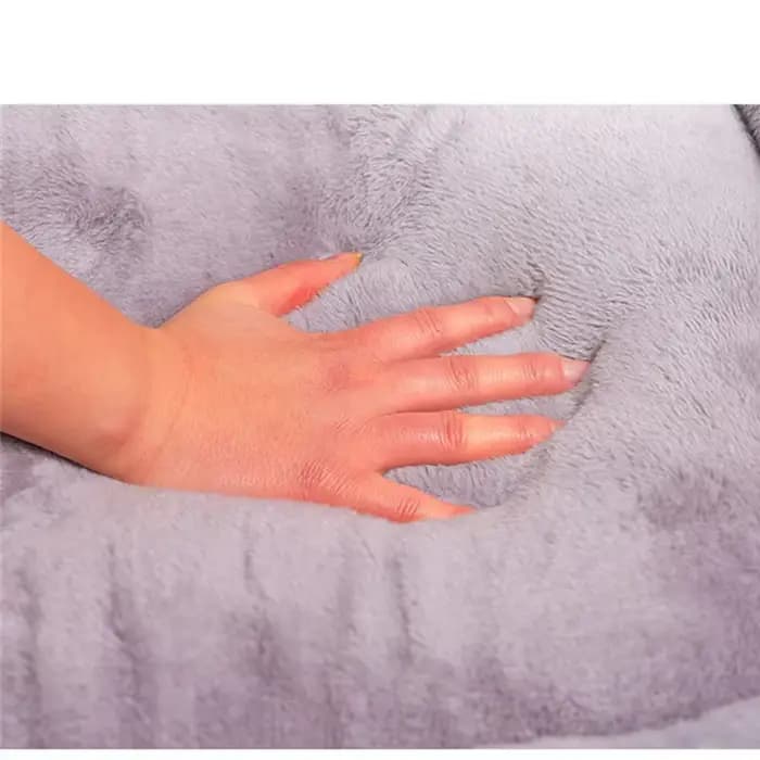 Lit carré pour chiens, accessoires pour animaux de compagnie, canapé-lit apaisant en peluche, coussi
