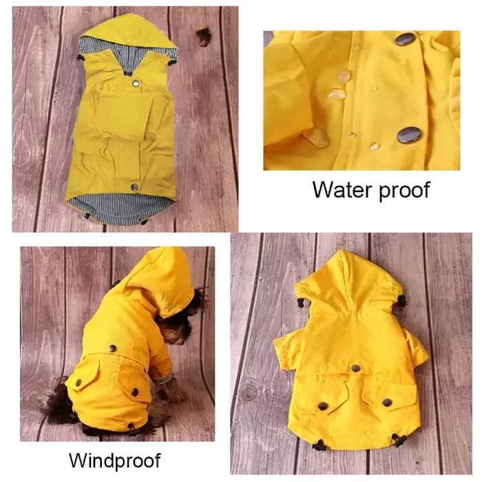 Grand chien vêtements imperméable chien imperméable veste coupe-vent pour animaux de compagnie Labra