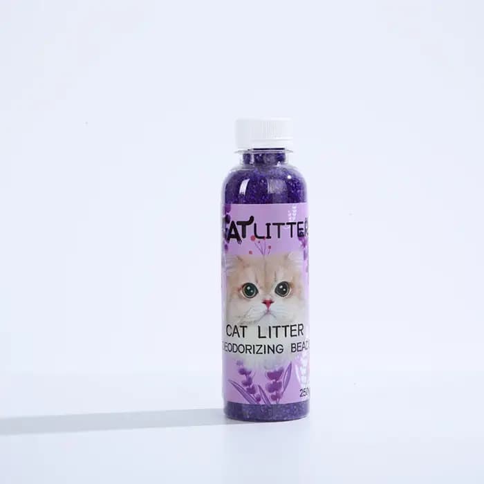 Perles désodorisantes pour litière de chat, 5 parfums, éliminateur d'odeur fort pour toilettes de chat, perles parfumées longue durée, fournitures de nettoyage pour animaux de compagnie