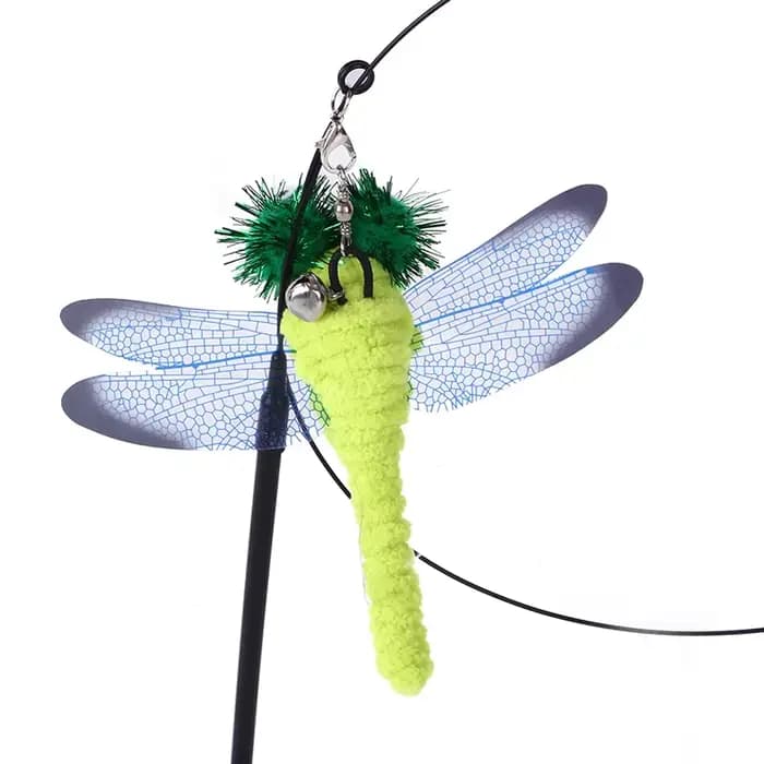 Jouets pour chat Simulation oiseau interactif ventouse plume oiseau avec cloche chat bâton jouet pou