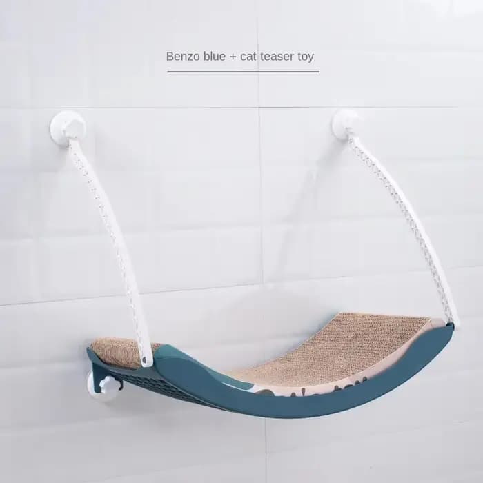 Lit hamac pour chat, confortable et amovible, coussin de bain de soleil en polaire arctique avec ven