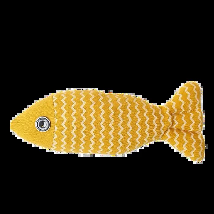 Jouet interactif pour chat et chaton en forme de poisson, jouet à chatouiller en peluche, jouet à mâcher en peluche doux, durable et résistant aux morsures