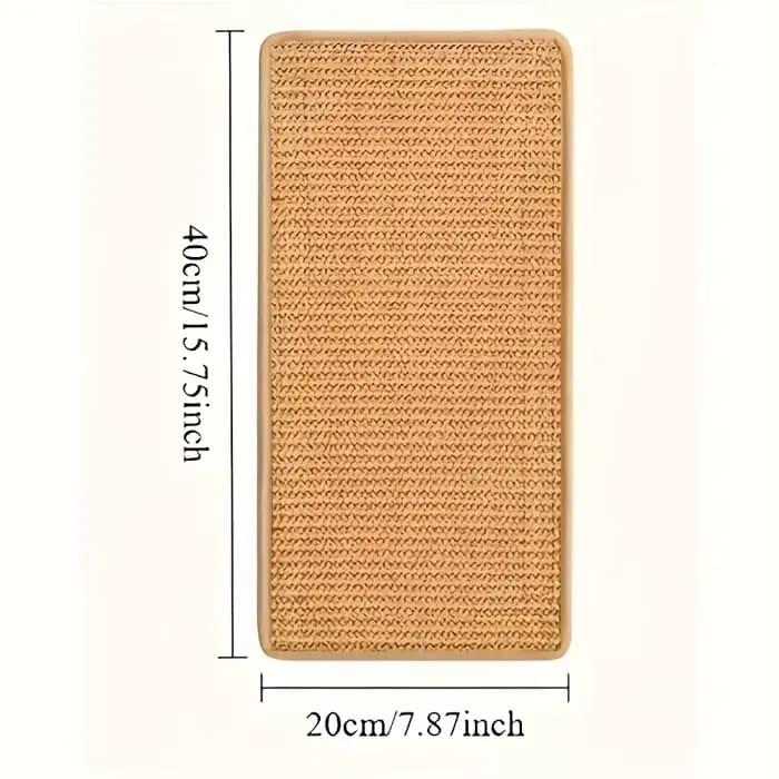 Tapis à gratter pour chat en sisal à fixer au mur