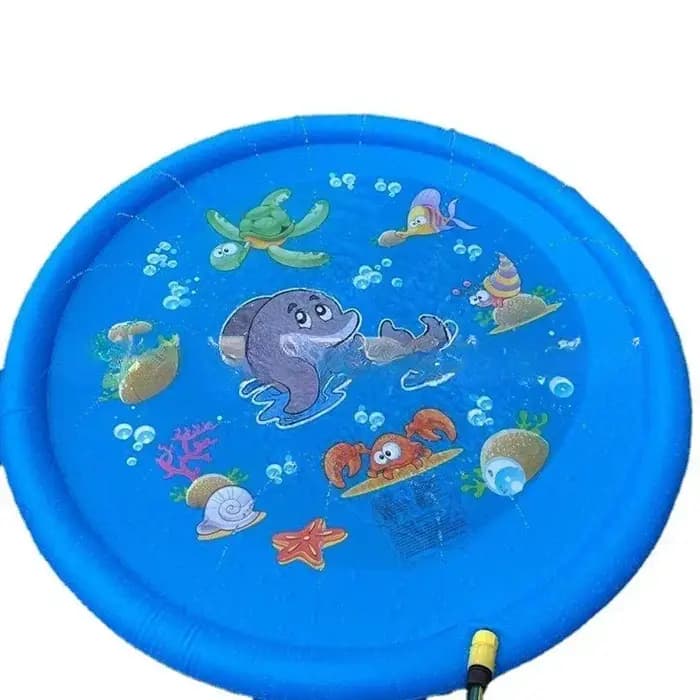 Tapis de jeu interactif pour animaux de compagnie de 100 cm, jouet d'été pour divertissement familial, tapis rafraîchissant adapté aux jeux interactifs avec les chiens