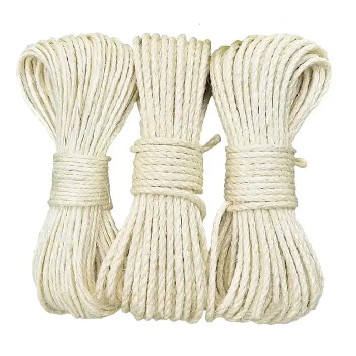 Corde en Sisal naturelle pour arbre à chat, poste à gratter, corde de remplacement pour protéger le