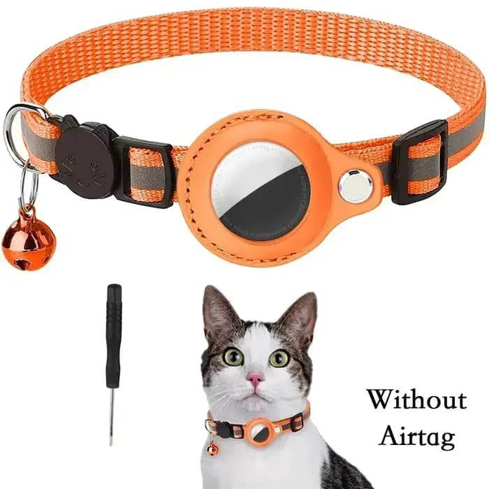 Collier anti-perte pour chat avec étui de protection pour Airtag GPS Tracker