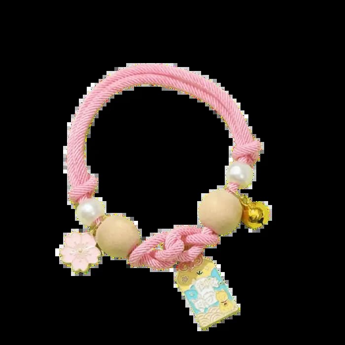 Collier anti-puces ethnique pour chat avec clochettes