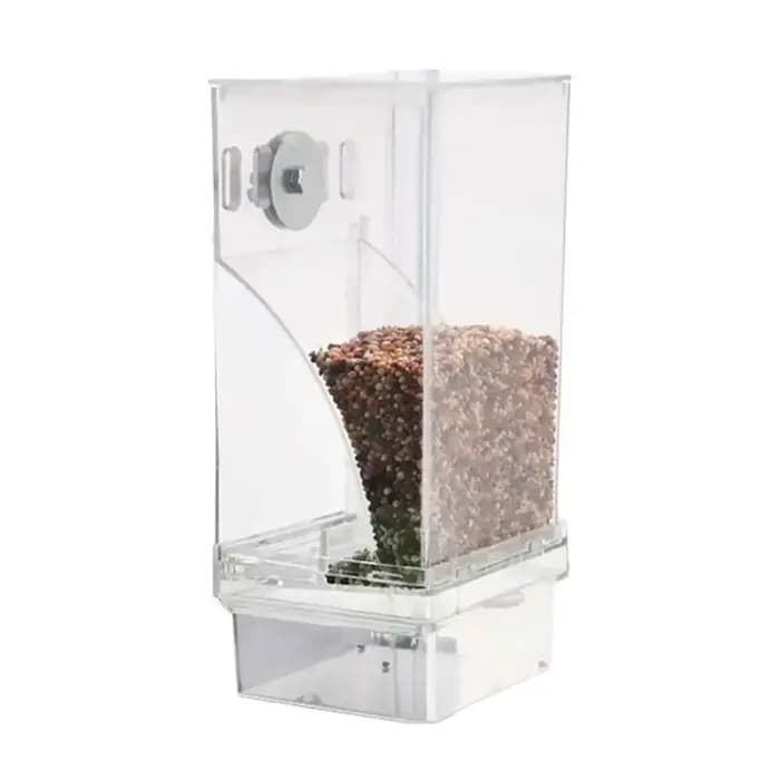 Distributeur d'aliments transparent anti-gaspillage à flux automatique par gravité