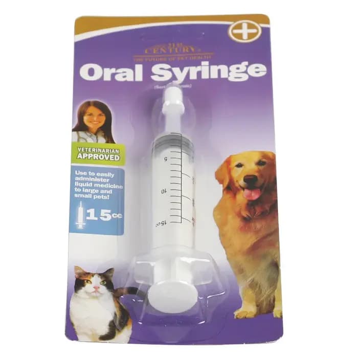 Distributeur de médicaments à Tube poussoir pour animaux de compagnie