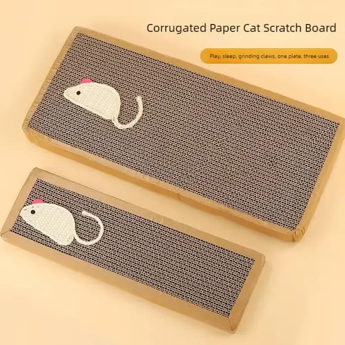Planche à gratter pour chat de compagnie-grattoir pour tapis en carton