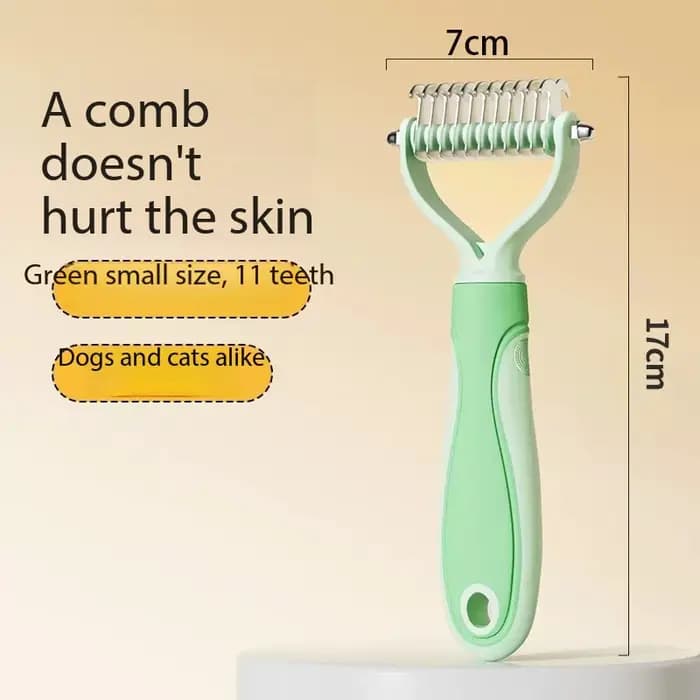 (1PC) Peigne de toilettage pour animaux de compagnie - Choisissez 11 ou 17 dents - Brosse démêlante pour chats et chiens