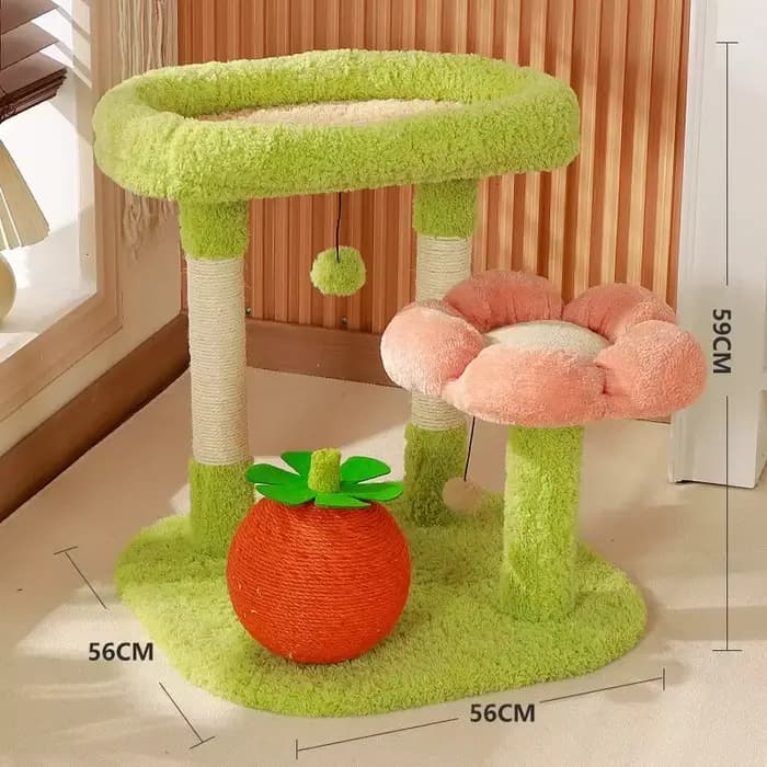 Arbre à chat moderne pour animaux de compagnie d'intérieur