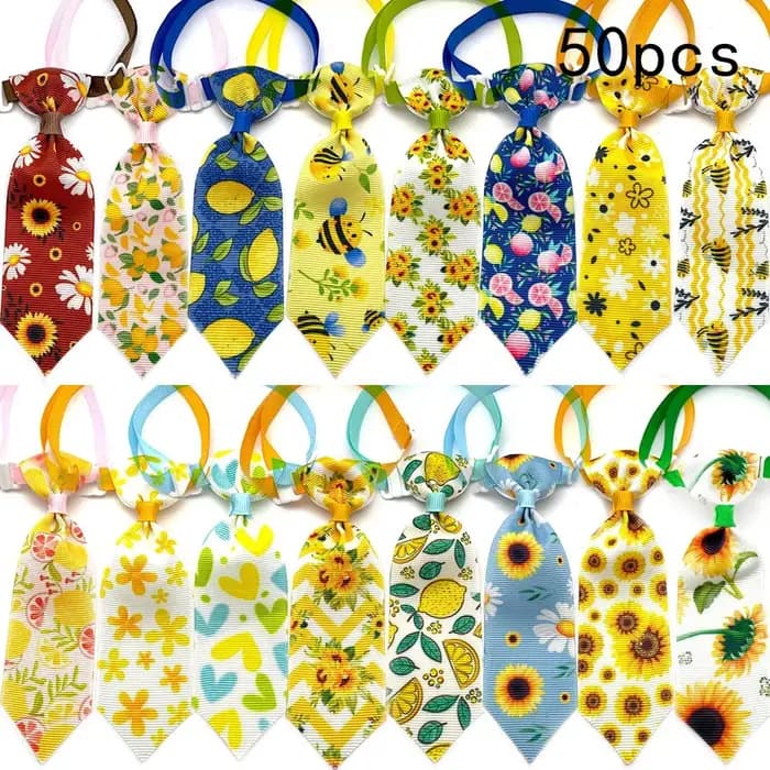 Nœud papillon de printemps pour chien