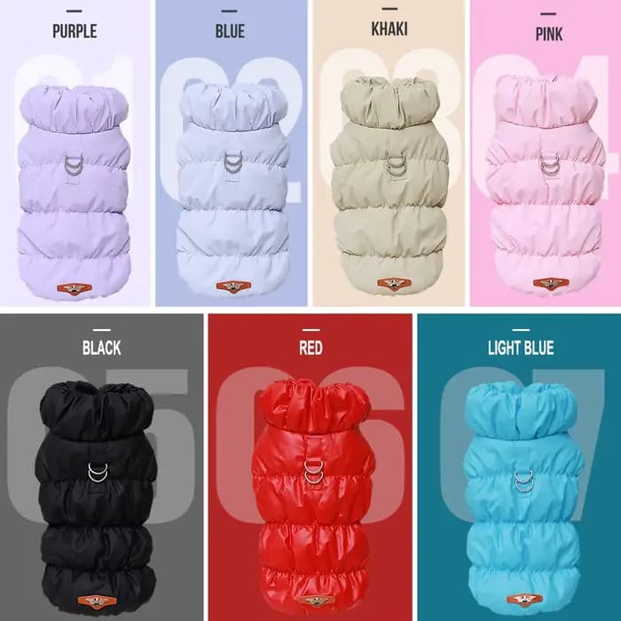 Vêtements d'hiver doux et chauds pour chiens, manteau rembourré pour chiot et chat, veste pour petit