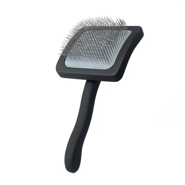 Brosse professionnelle pour chien, brosse de toilettage douce avec picots en acier inoxydable, outil de démêlage et de suppression des poils morts