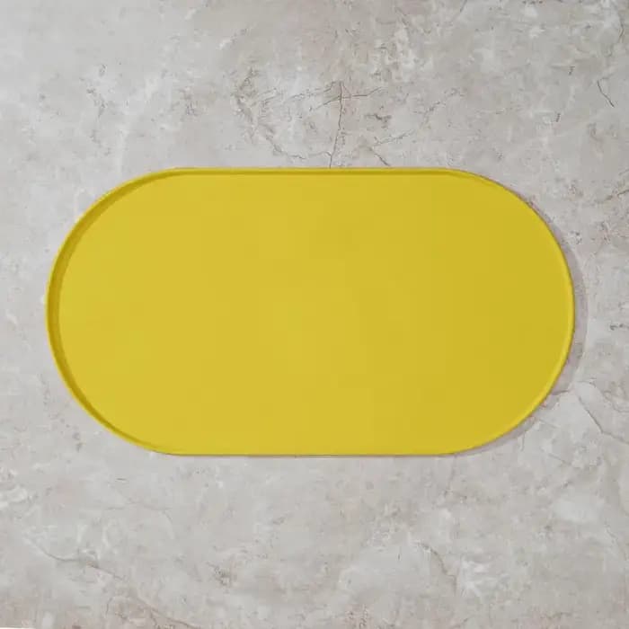 Tapis d'alimentation pour chat avec design antidérapant et imperméable, compatible avec les gamelles pour chats/chiens, pour les foyers multi-animaux